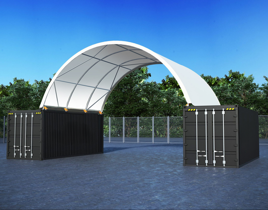 33ftx20ft (10mx6m) Shipping Container Dome Shelter