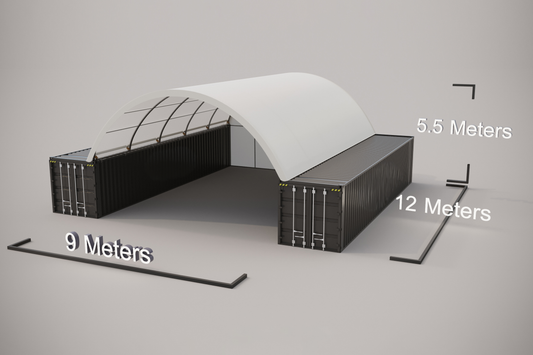 30ftX40ft (9mx12m) Shipping Container Dome Shelter